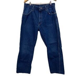 Vintage Rustler Jeans Mens Actual‎ 36X30 Boot Cut Made USA Cowboy Zip Cotton